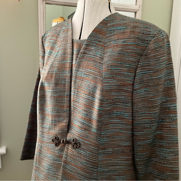 COLDWATER GREEK, MULTI-COLOUR DRESS SUIT, SIZE: 16P - Picture 2 of 16